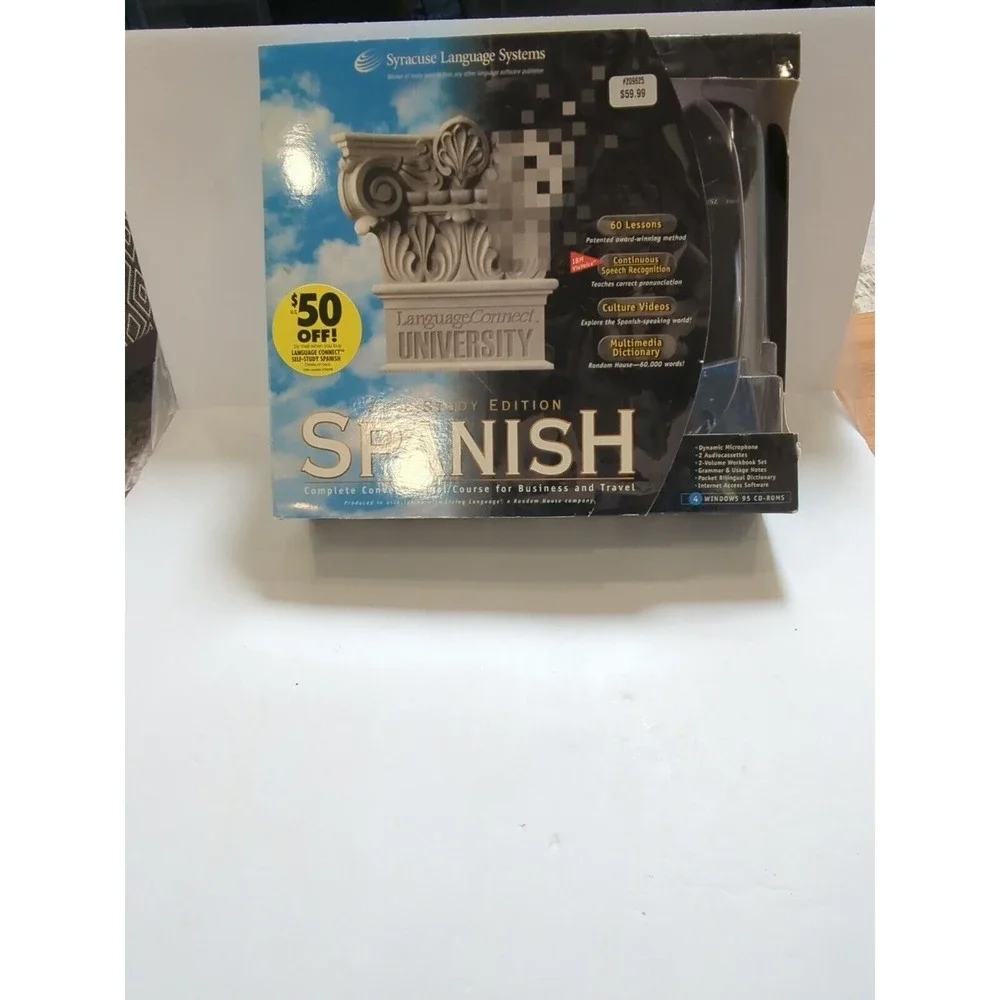 Spanish Self-study Edition Syracuse Language Systems with microphone